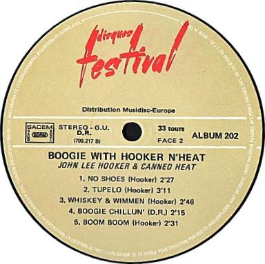 John Lee Hooker & Canned Heat - Boogie With Hooker N' Heat - Double Lp