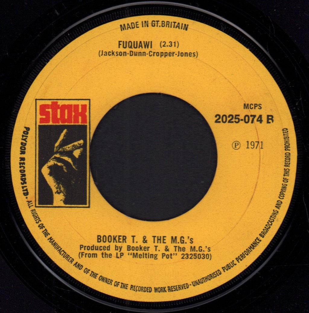 Mg's/Booker T And The Mg's - Jamaica This Morning - 7 Inch