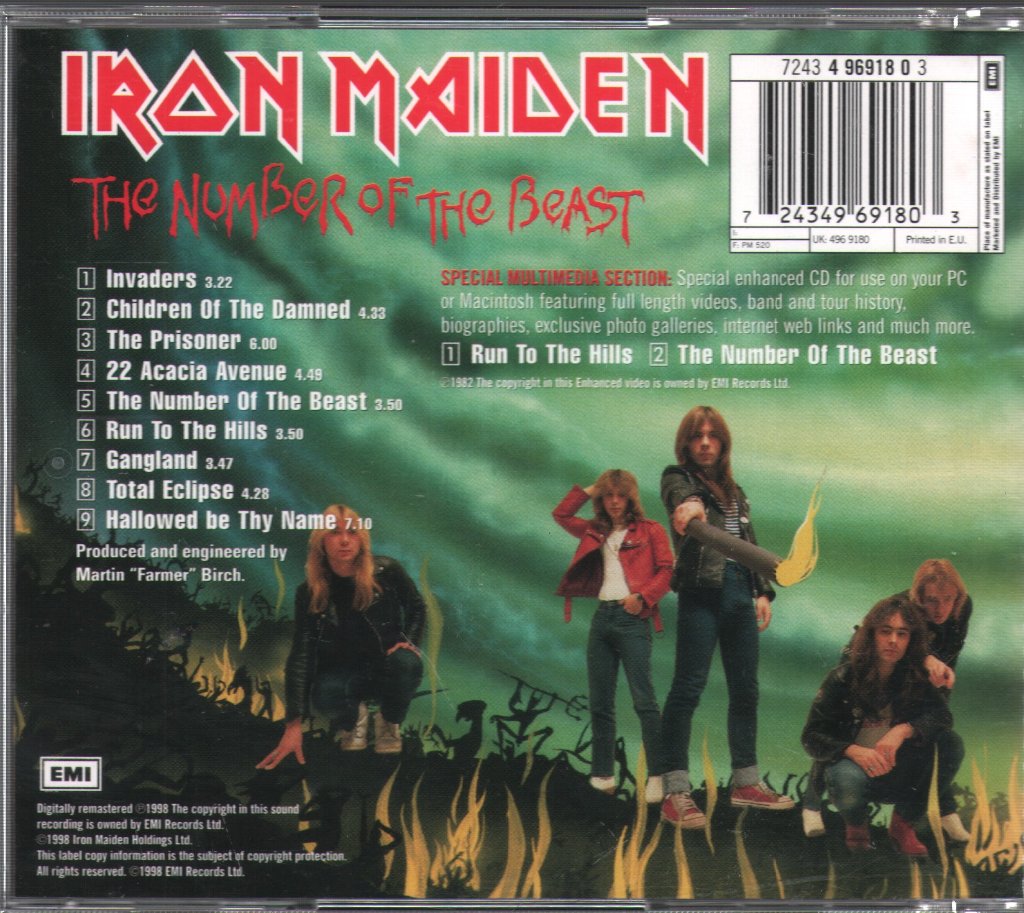 Iron Maiden - Number Of The Beast - Cd