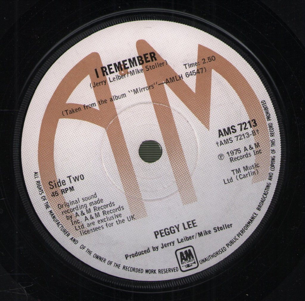 Peggy Lee - Some Cats Know - 7 Inch