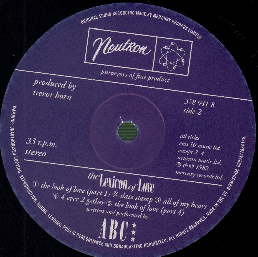ABC - Lexicon Of Love - Lp