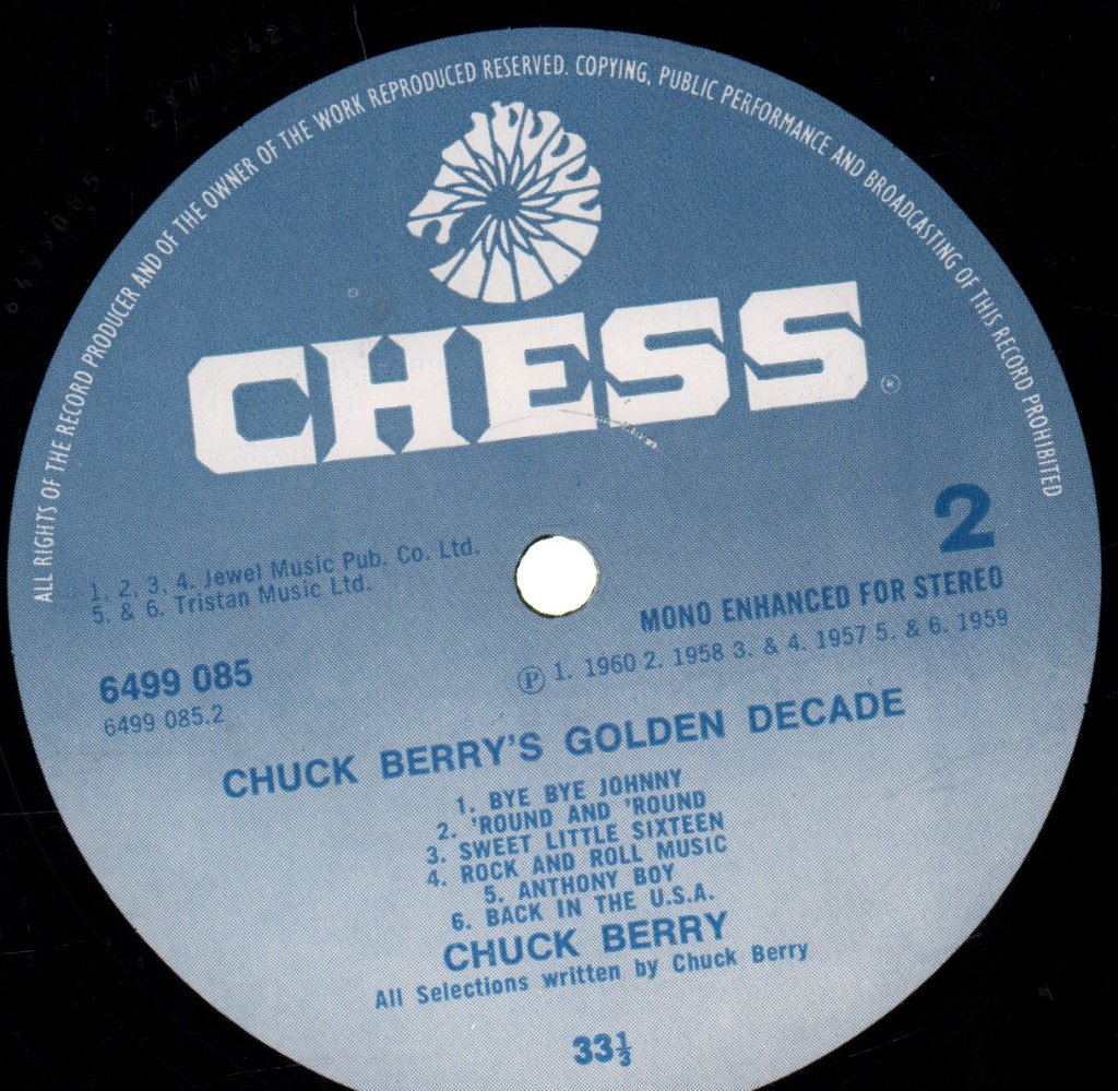Chuck Berry - Chuck Berry's Golden Decade - Double Lp