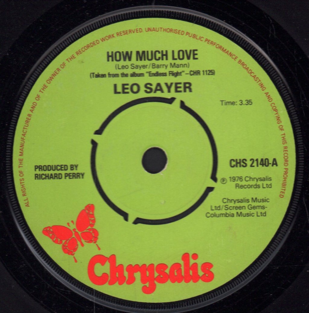 Leo Sayer - How Much Love - 7 Inch