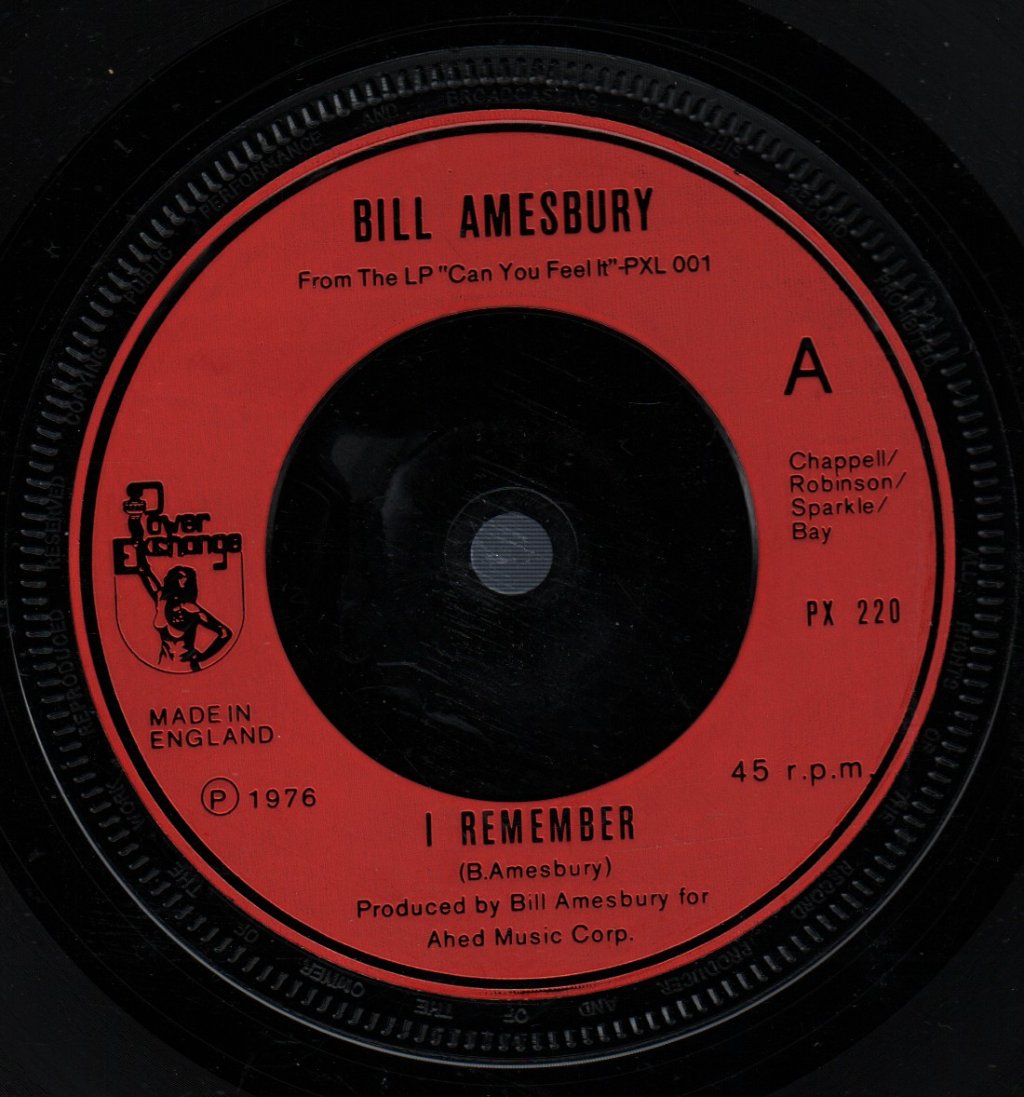 Bill Amesbury - I Remember - 7 Inch
