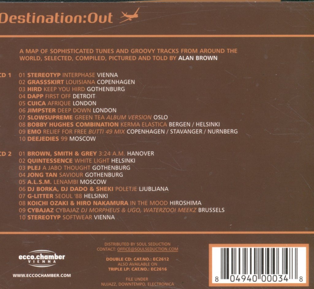 Various Artists - Destination:Out 1 - Double Cd