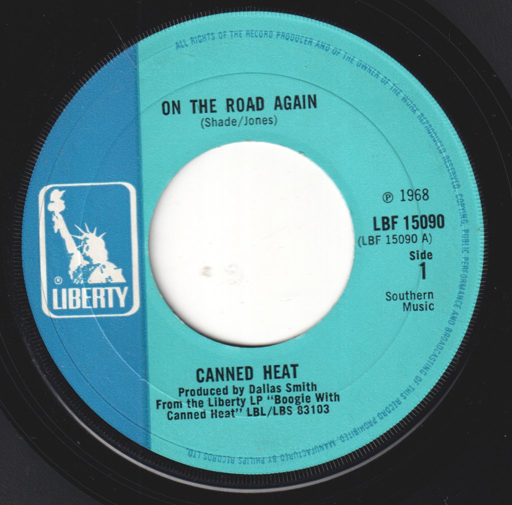 Canned Heat - On The Road Again - 7 Inch