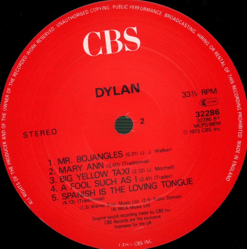 Bob Dylan - Dylan - Lp