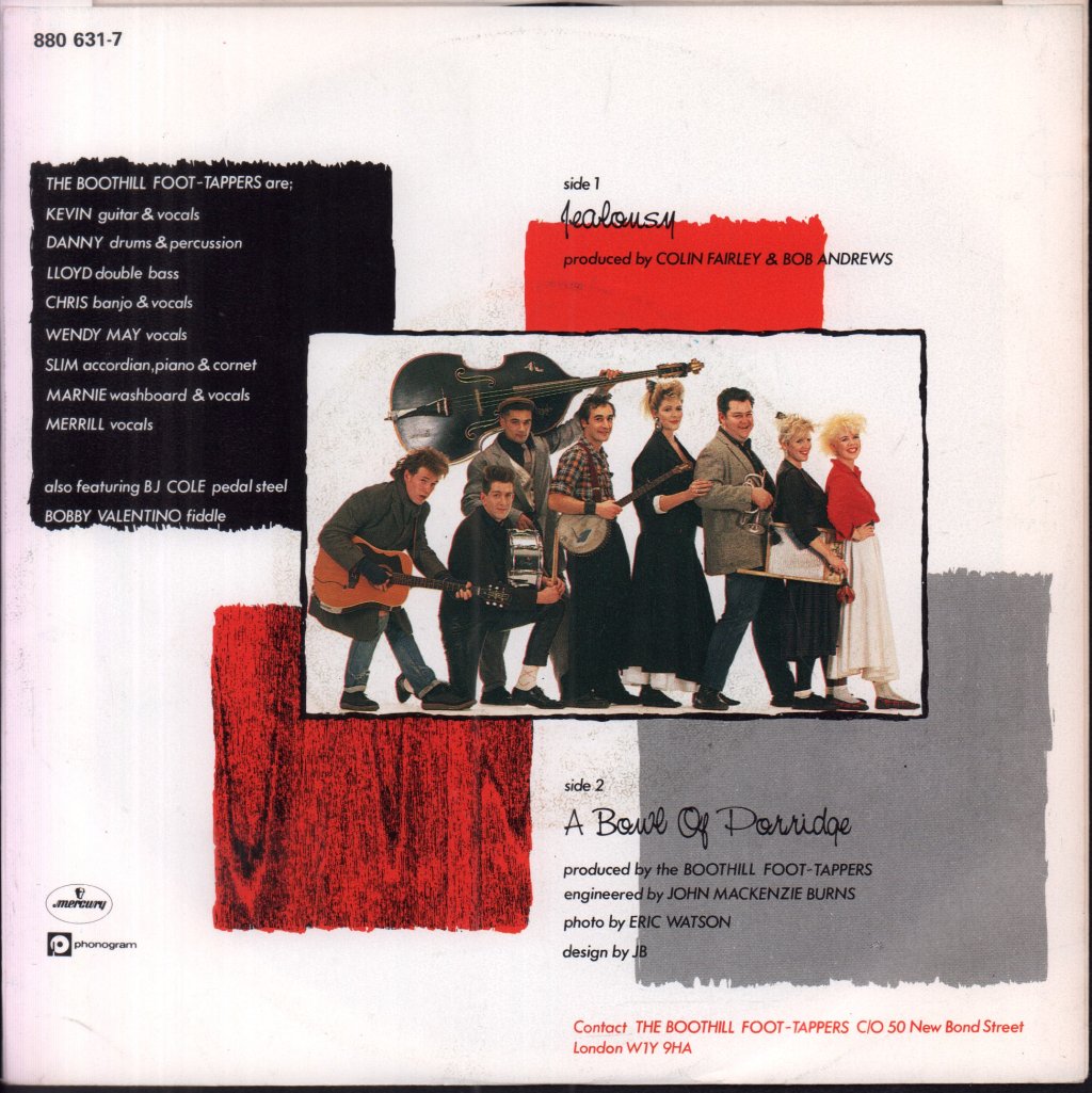 Boothill Foot Tappers - Jealousy - 7 Inch