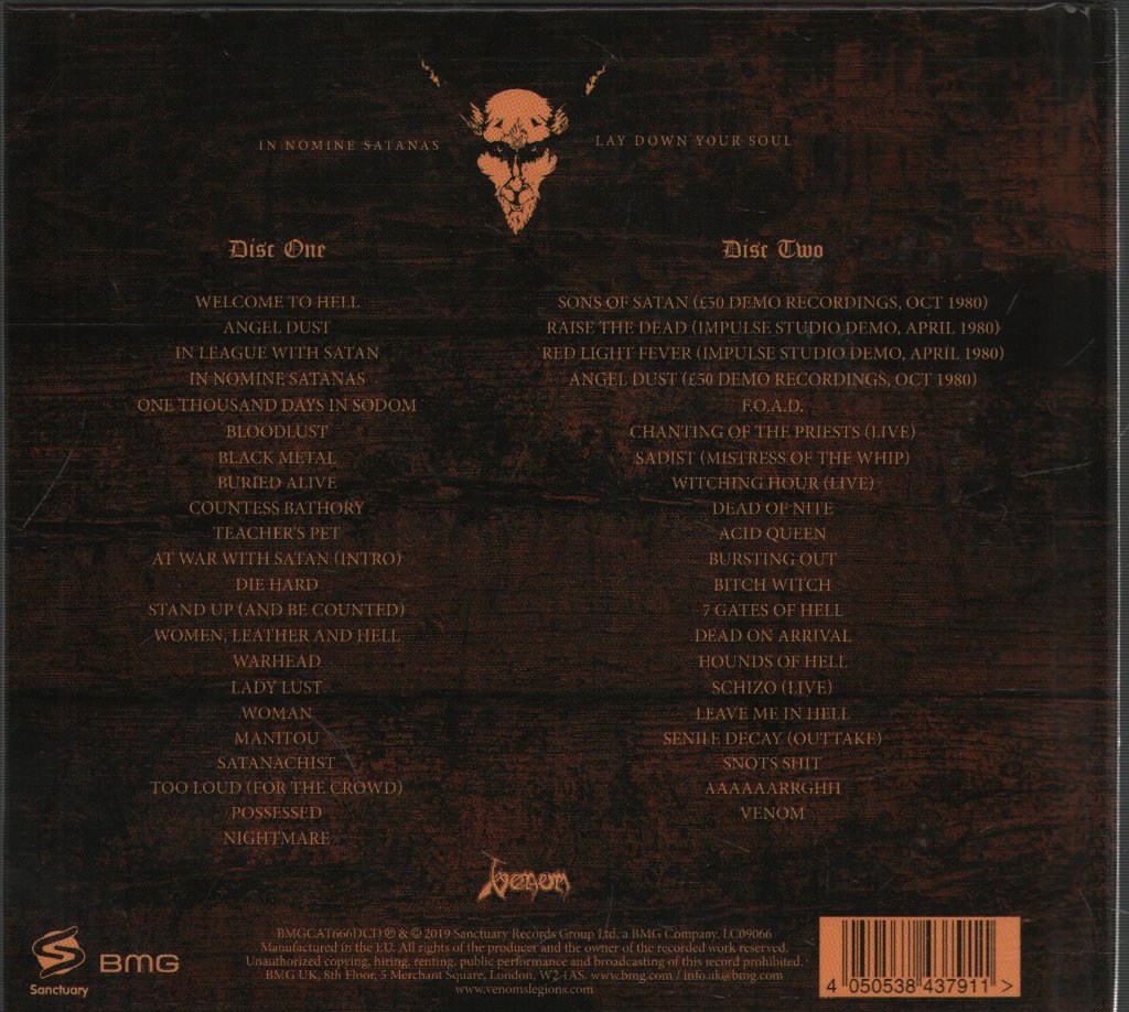 Venom - In Nomine Satanas - The Neat Anthology (40 Years In Sodom) - Double Cd