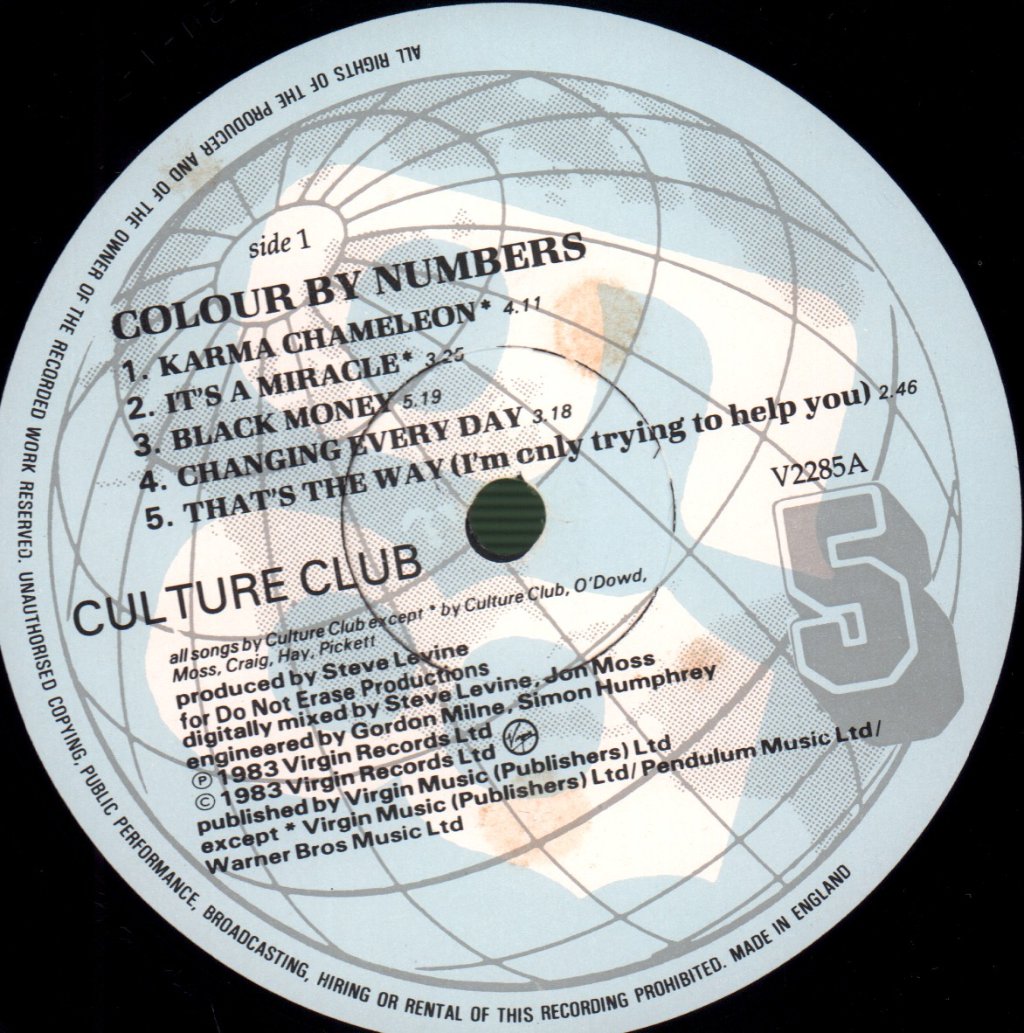 Culture Club - Colour By Numbers - Lp