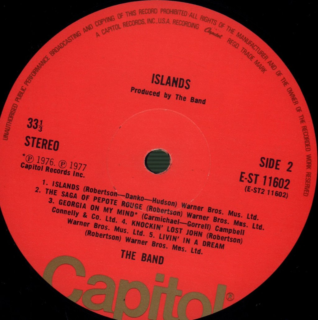 Band - Islands - Lp