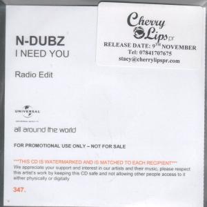 N-Dubz - I Need You - Cdr