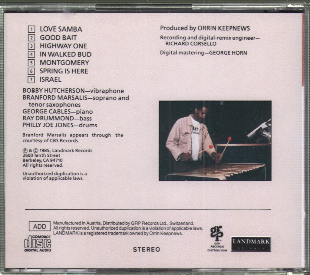 Bobby Hutcherson - Good Bait - Cd