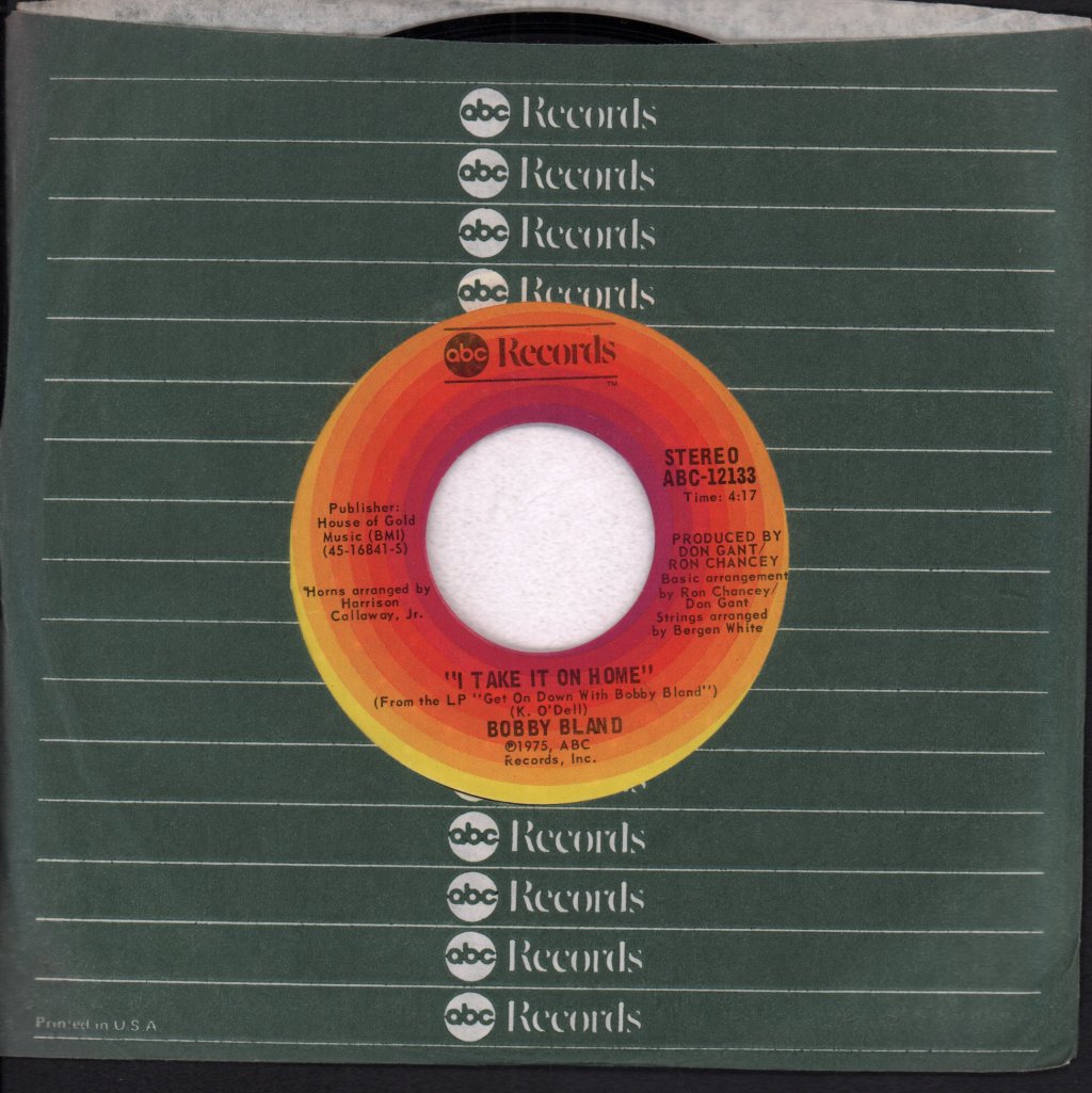 Bobby Bland - Take It On Home - 7 Inch