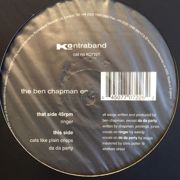 Ben Chapman - Ben Chapman EP - 12 Inch