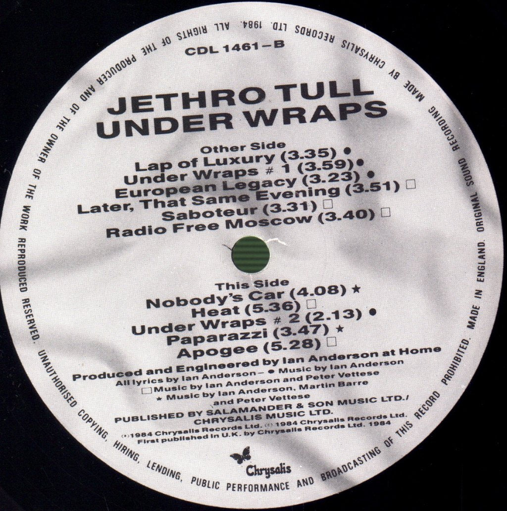 Jethro Tull - Under Wraps - Lp