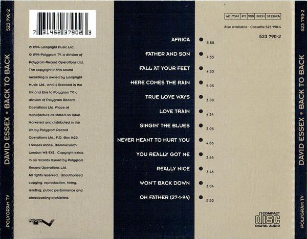 David Essex - Back To Back - Cd
