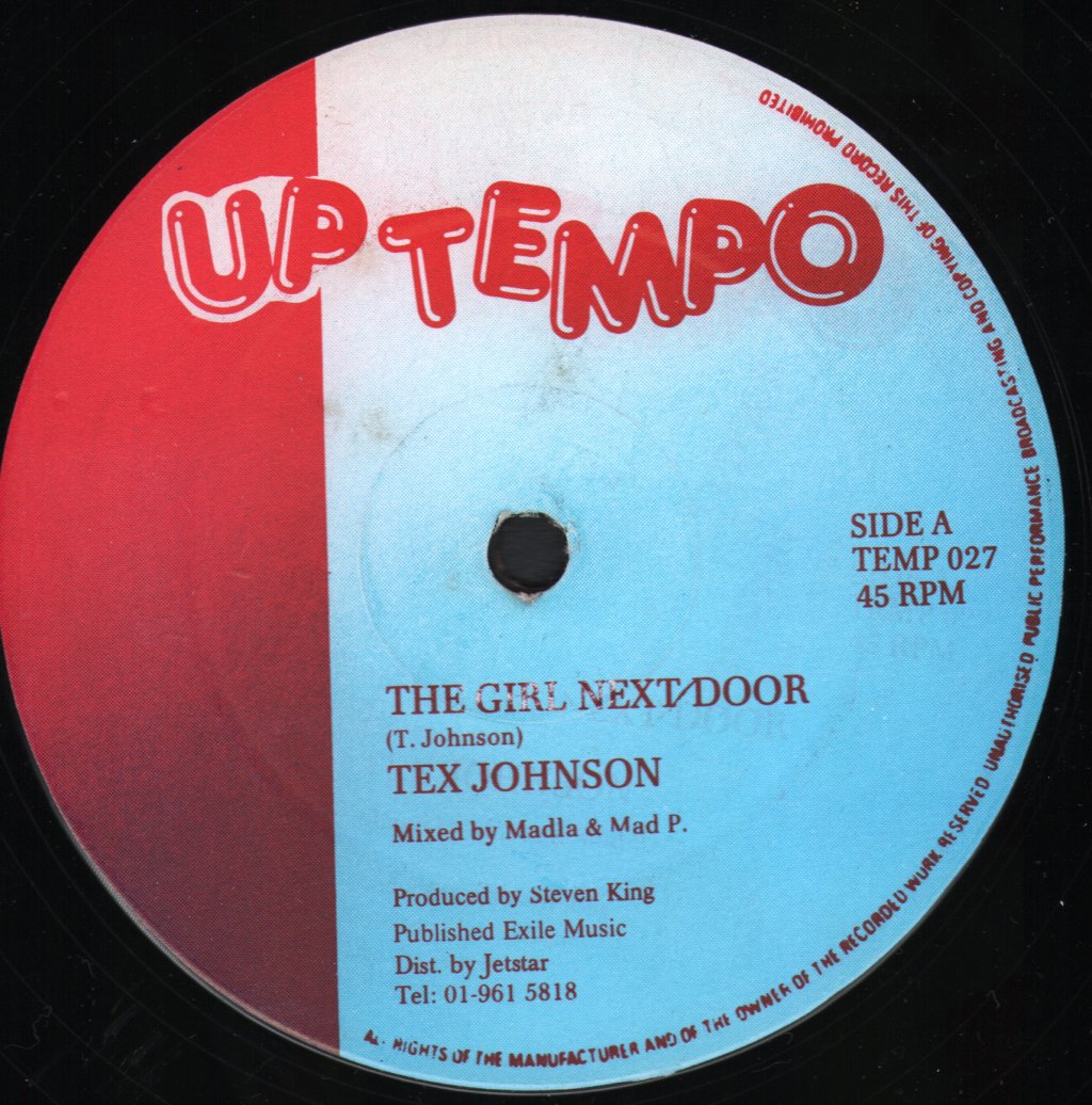 Tex Johnson/Horace Andy - Girl Next Door/Wha A Lala - 12 Inch