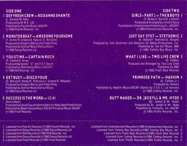 Various Artists - Street Sounds Hip Hop Electro 11 - Cassette