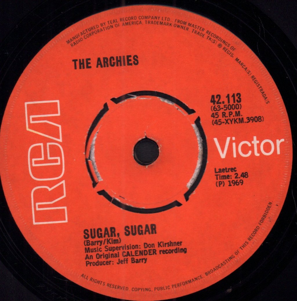 Archies - Sugar Sugar - 7 Inch