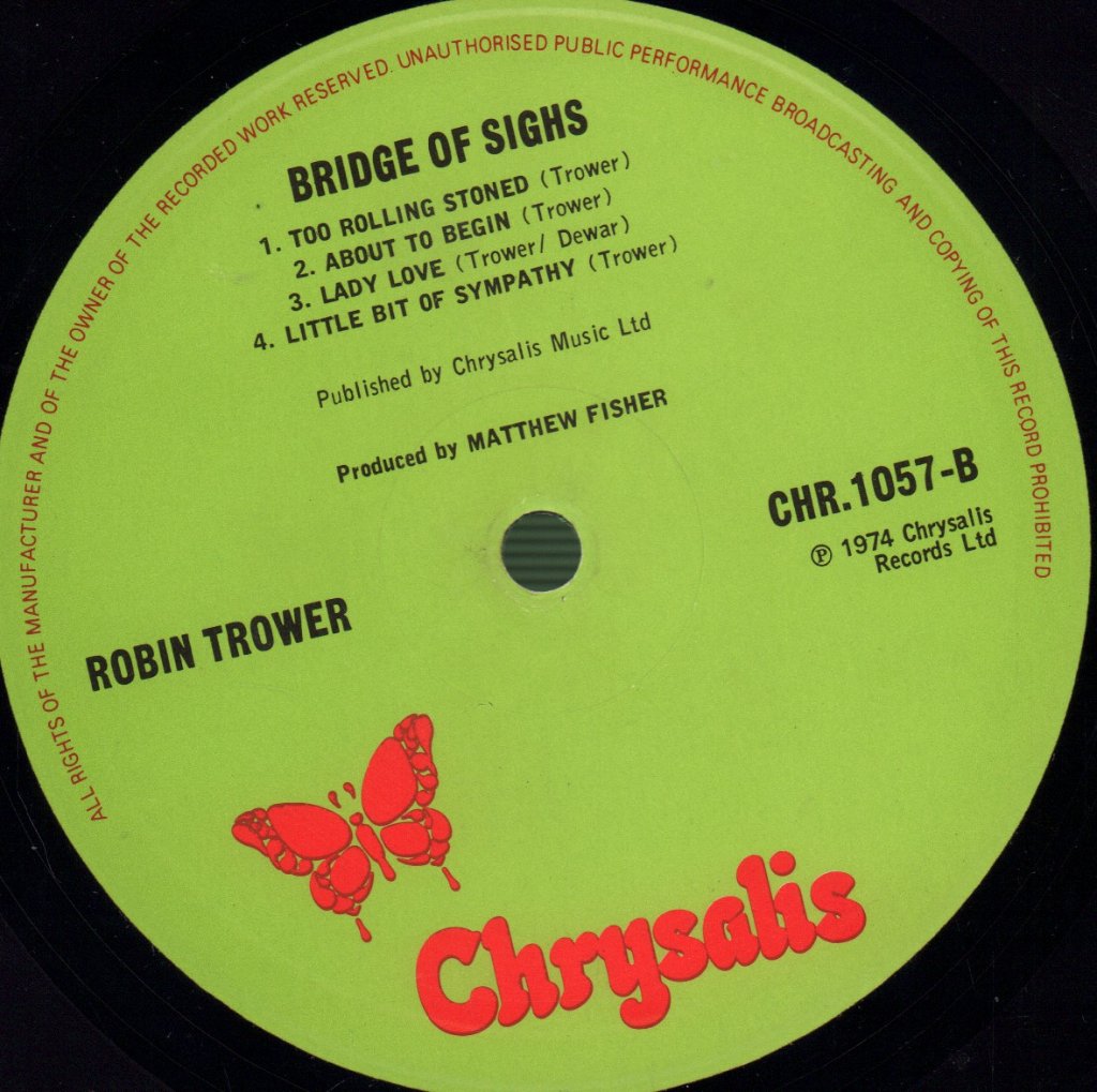 Robin Trower - Bridge Of Sighs - Lp