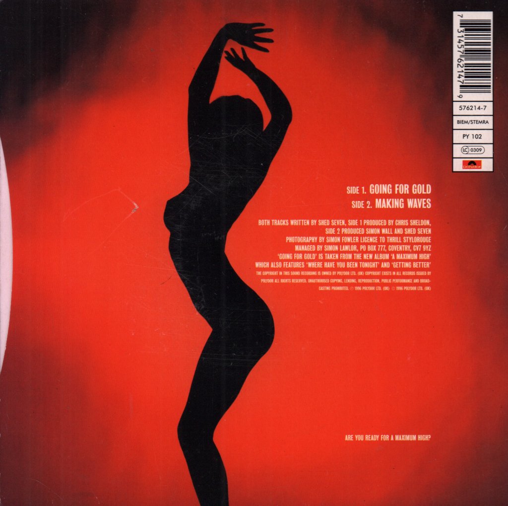 Shed Seven - Going For Gold - 7 Inch