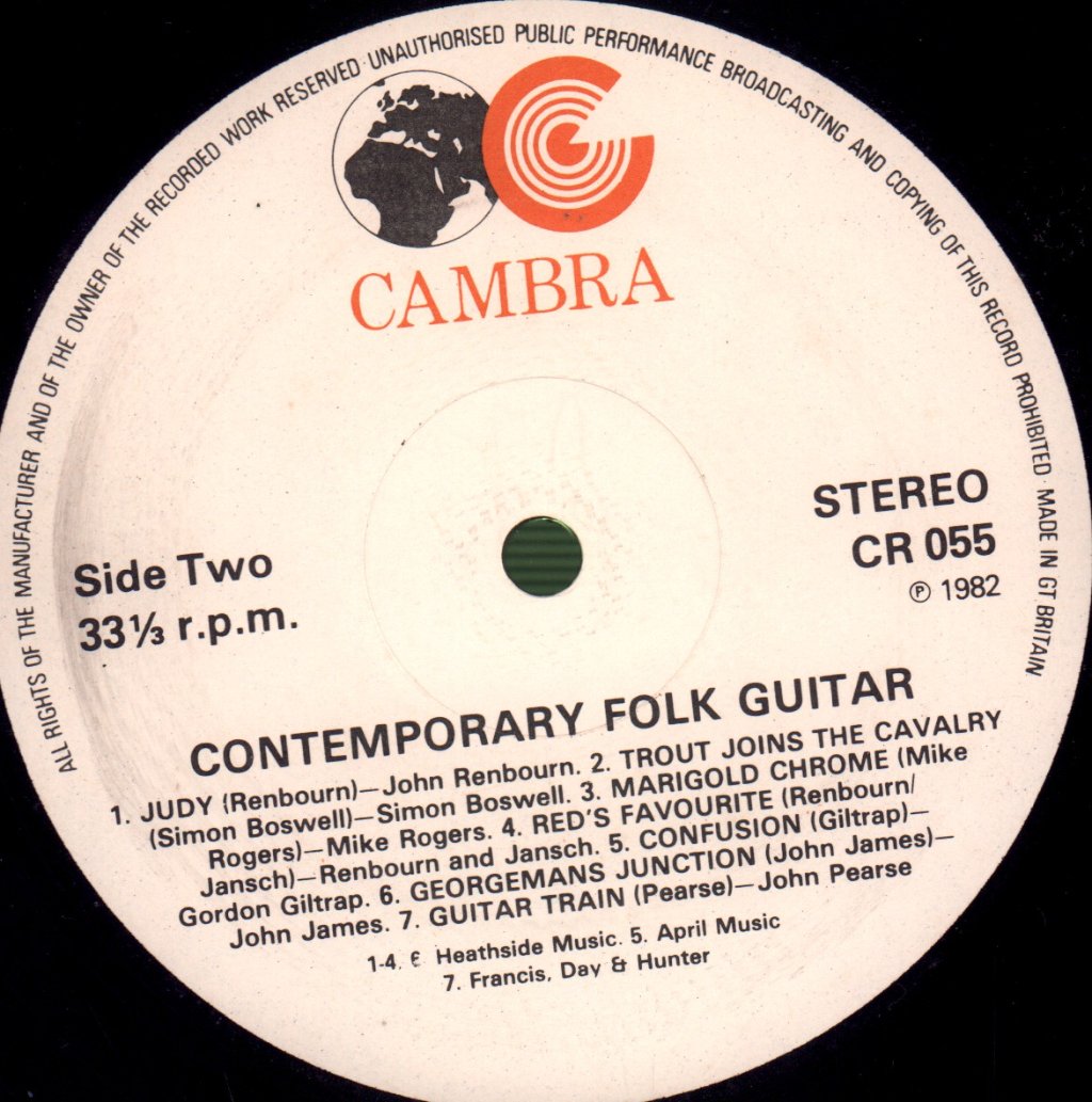 Various Artists - Contemporary Folk Guitar - Lp