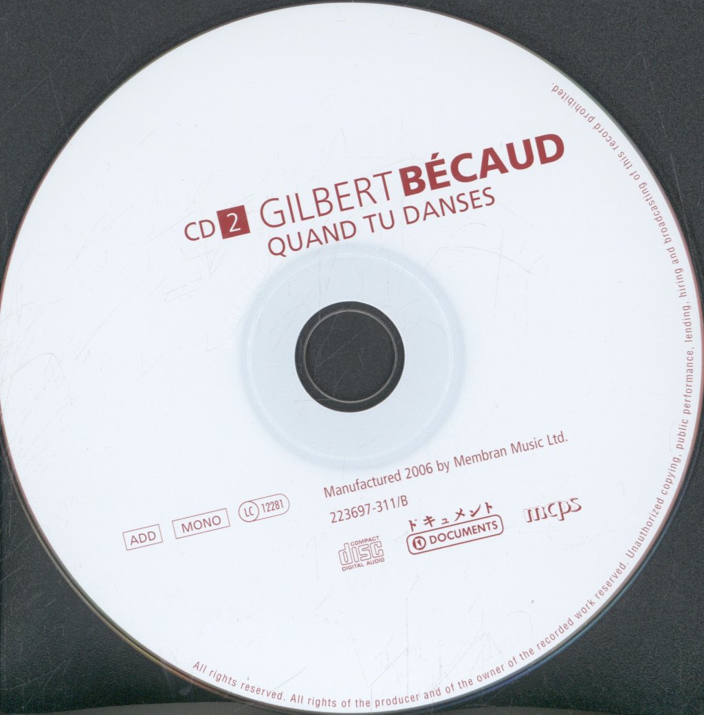 Gilbert Becaud - Quand Tu Danses - Double Cd