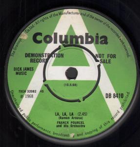 Franck Pourcel And His Orchestra - La La La - 7 Inch