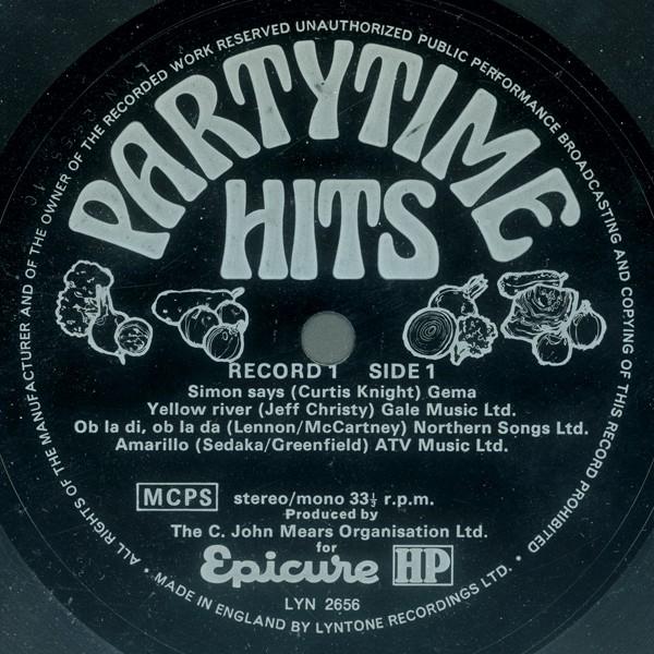 Partytime Hits Record 1 - Partytime Hits Record 1 - 7 Inch