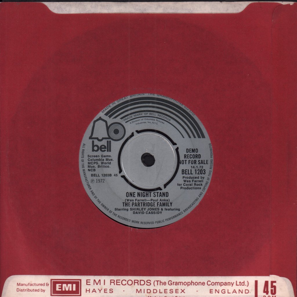Partridge Family - It's One Of Those Nights - 7 Inch