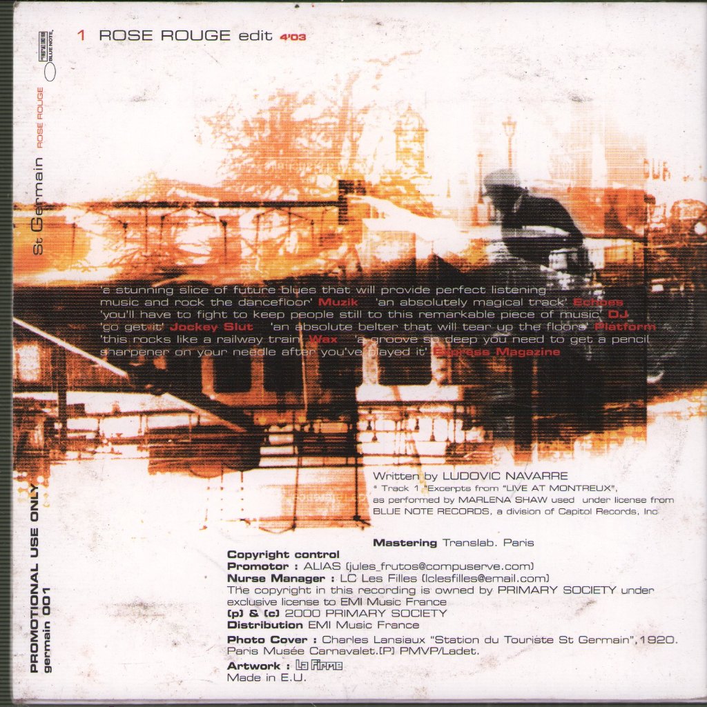 St Germain - Rose Rouge - Cd