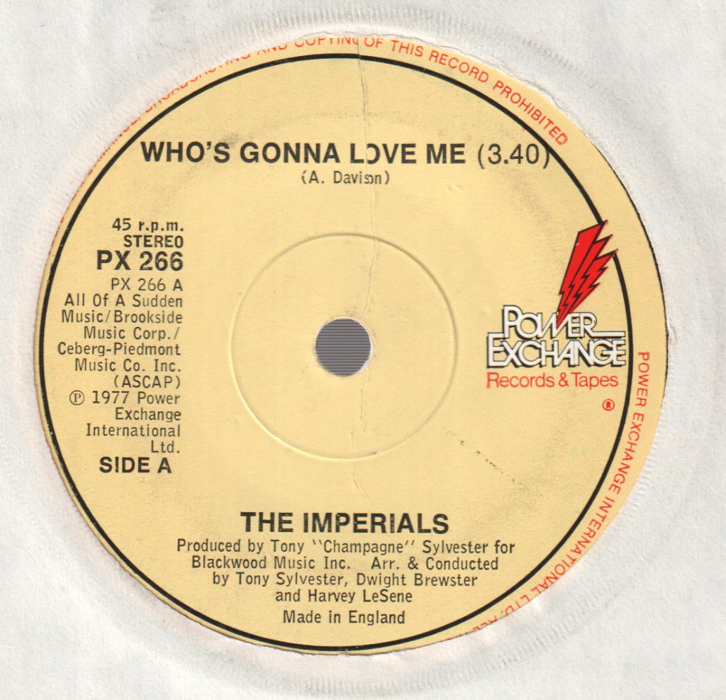 Imperials (Late 70'S Group) - Who's Gonna Love Me - 7 Inch