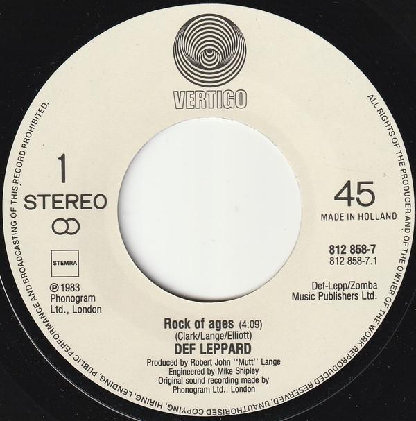 Def Leppard - Rock Of Ages - 7 Inch