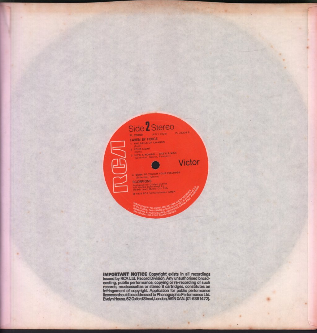Scorpions - Taken By Force - Lp
