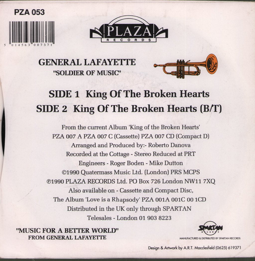 General Lafayette - King Of The Broken Hearts - 7 Inch
