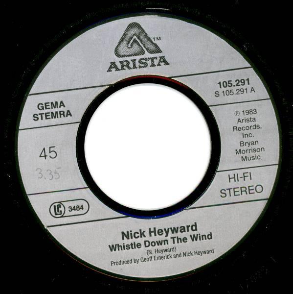 Nick Heyward - Whistle Down The Wind - 7 Inch
