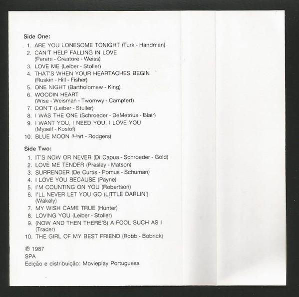 Elvis Presley - 20 Songs For Lovers Only - Cassette