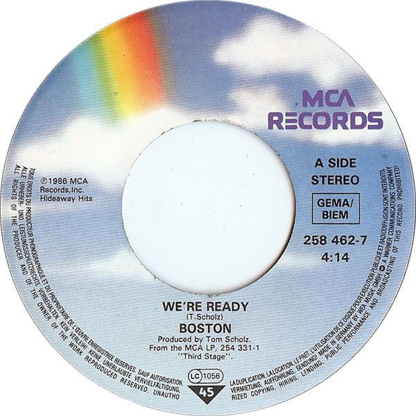 Boston - We're Ready - 7 Inch