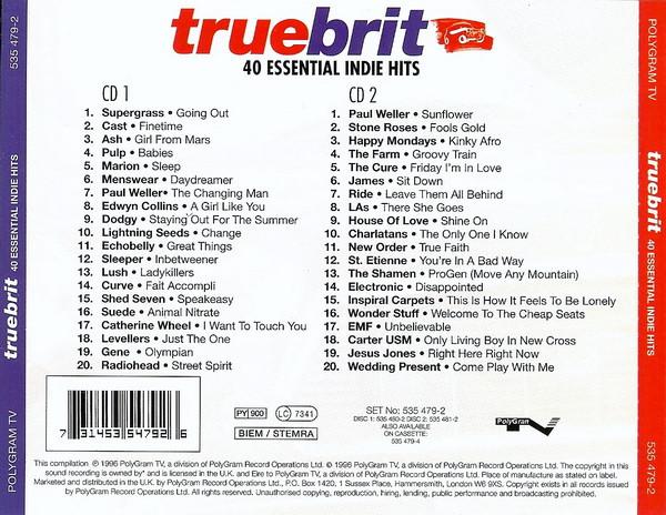 Various Artists - Truebrit - 40 Essential Indie Hits - Double Cd