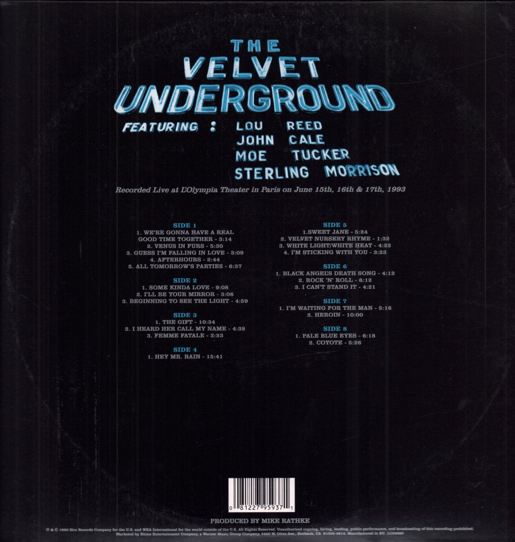Velvet Underground - Live MCMXCIII - Lp Set