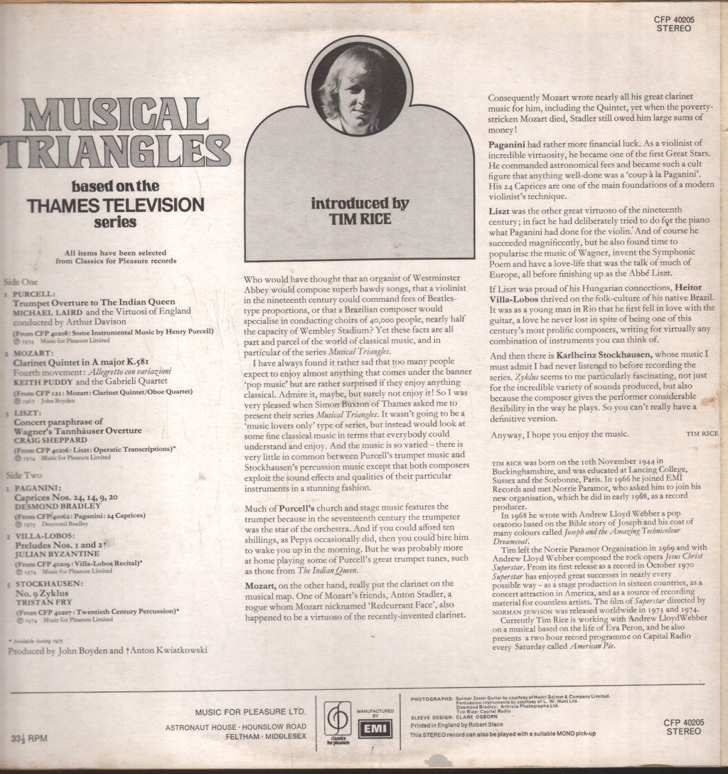 Various Artists - Musical Triangles - Lp