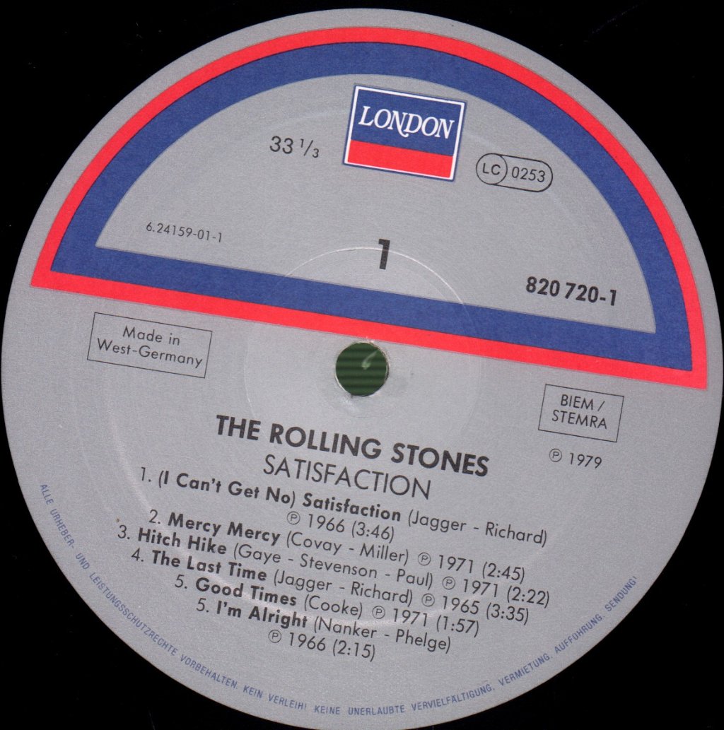 Rolling Stones - Satisfaction - Lp