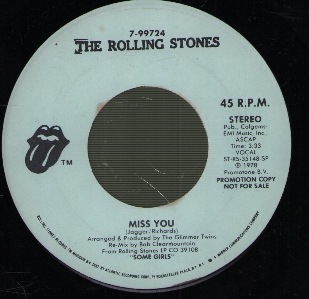 Rolling Stones - Miss You - 7 Inch