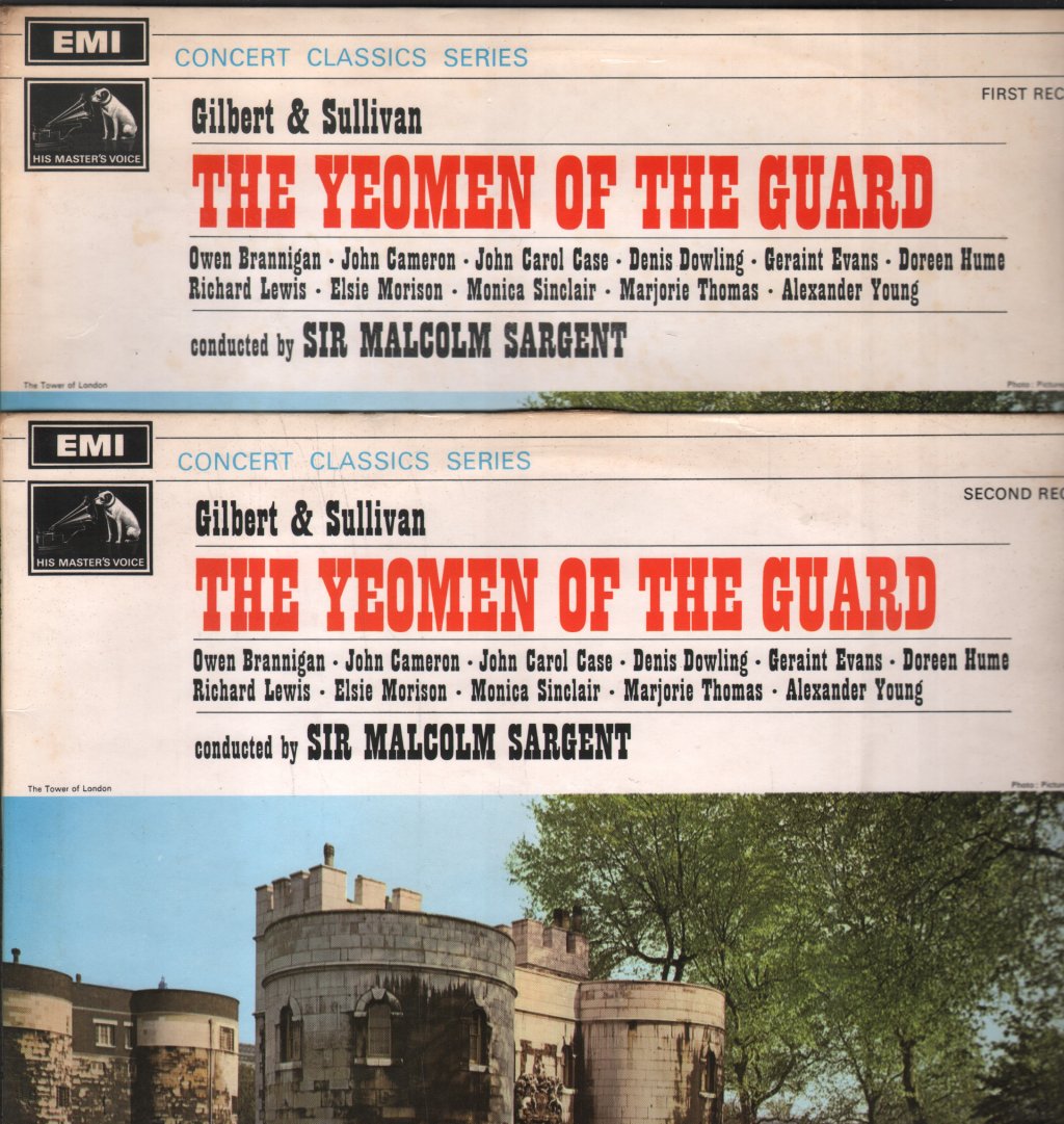Sir Malcolm Sargent / Glyndebourne Festival Chorus / Pro Arte Orchestra - Gilbert & Sullivan - Yeoman Of The Guard - Double Lp