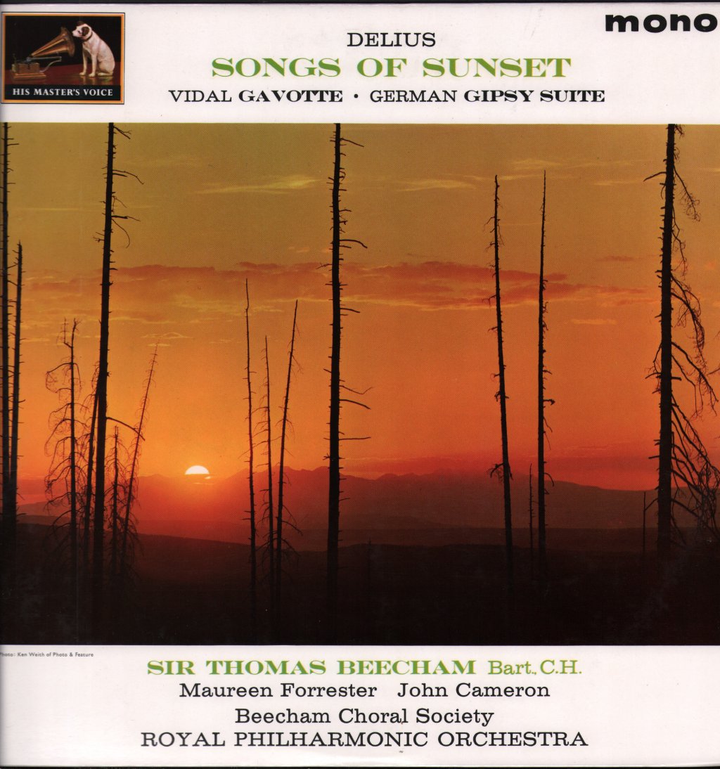 Sir Thomas Beecham / Maureen Forrester / John Cameron / Royal Philharmonic Orchestra - Delius - Songs Of Sunset / Vidal - Gavotte / German - Gipsy Suite - Lp