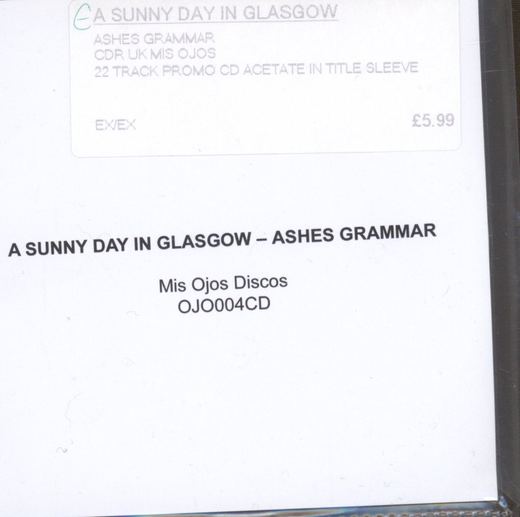 A Sunny Day In Glasgow - Ashes Grammar - Cdr