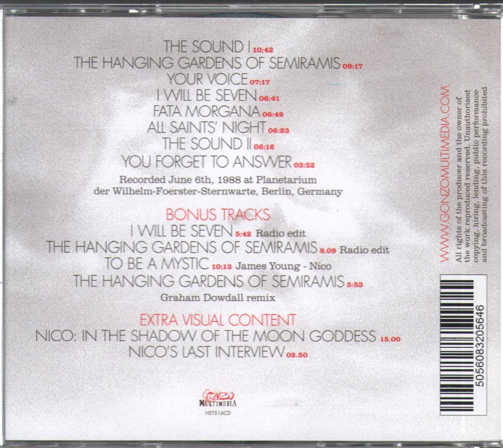 Nico And The Faction - Fata Morgana "Nico's Last Concert" - Cd/Dvd