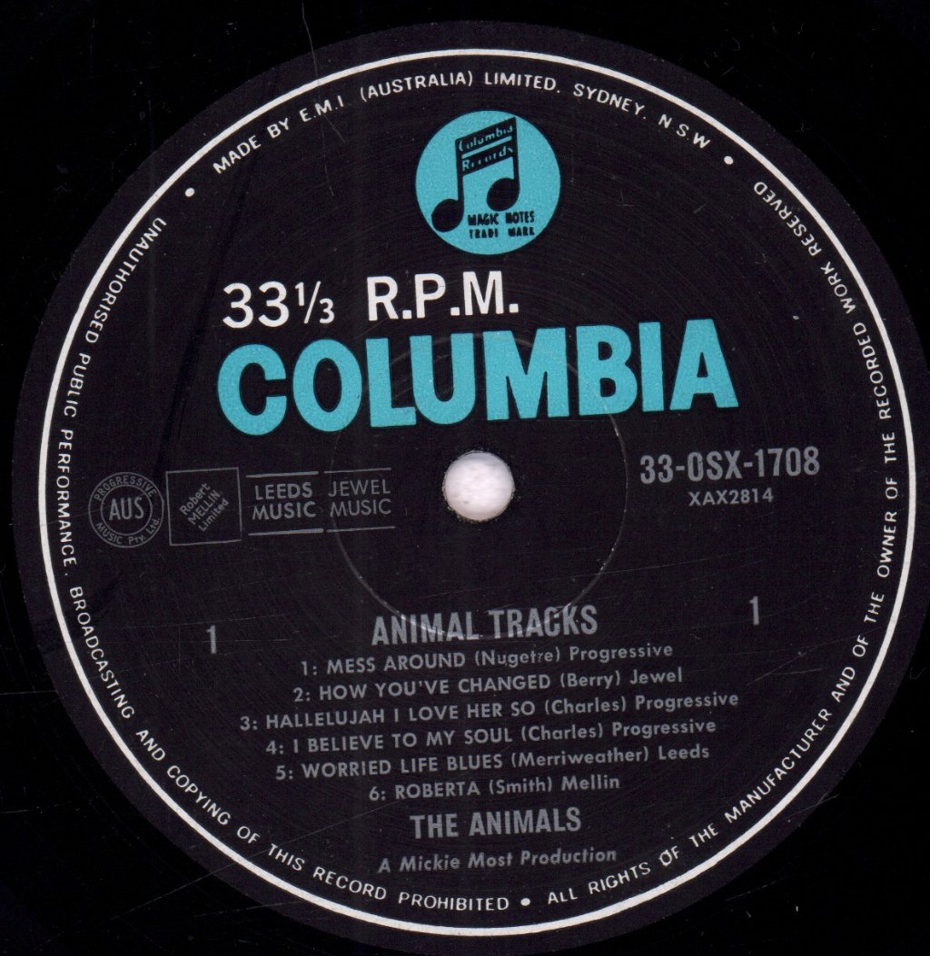 Animals - Animal Tracks - Lp