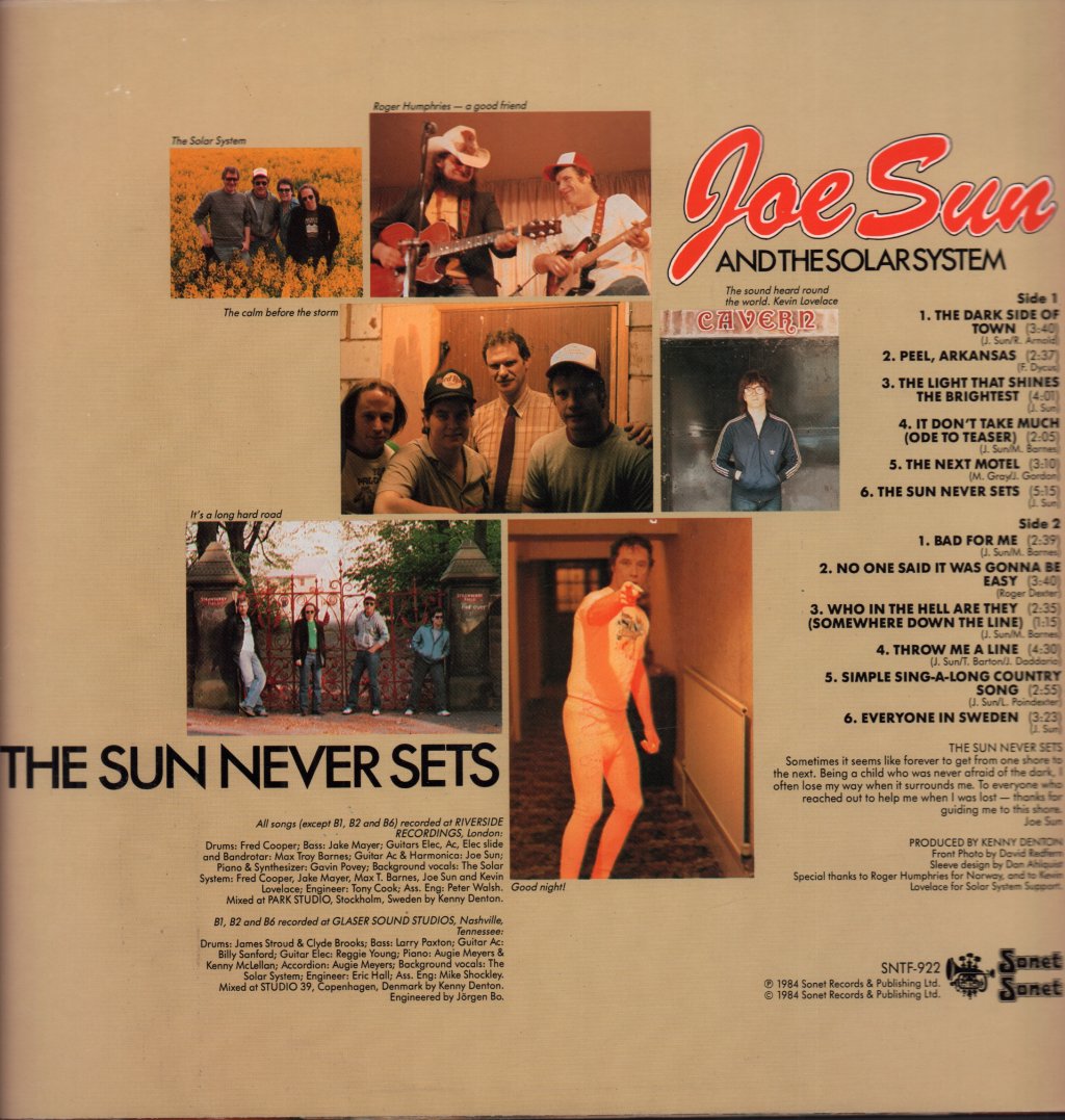 Joe Sun And The Solar System - Sun Never Sets - Lp
